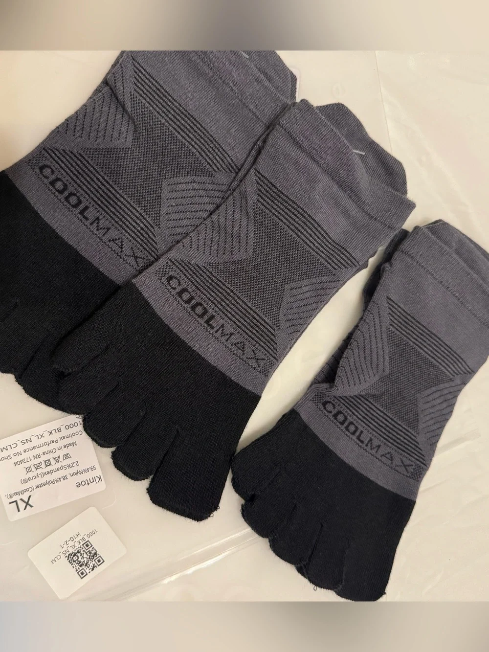 Lot of 3 Kintoe Coolmax Performance No Show Socks Unisex